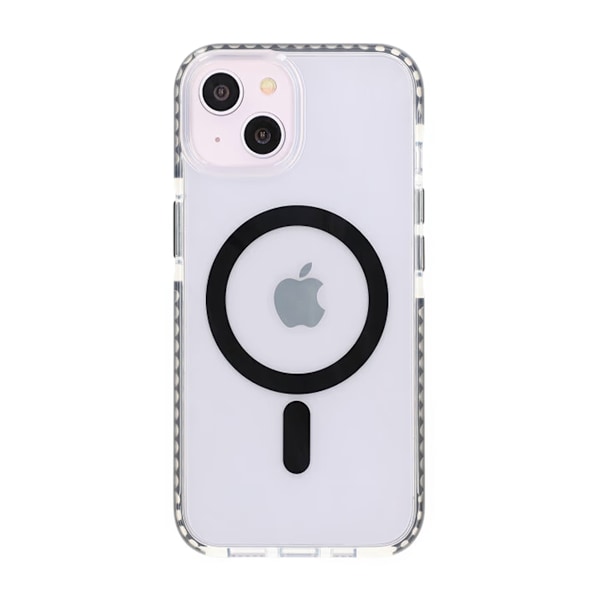 iPhone 13/14 Mobilskal Magnet Dubbelskydd - Svart Black