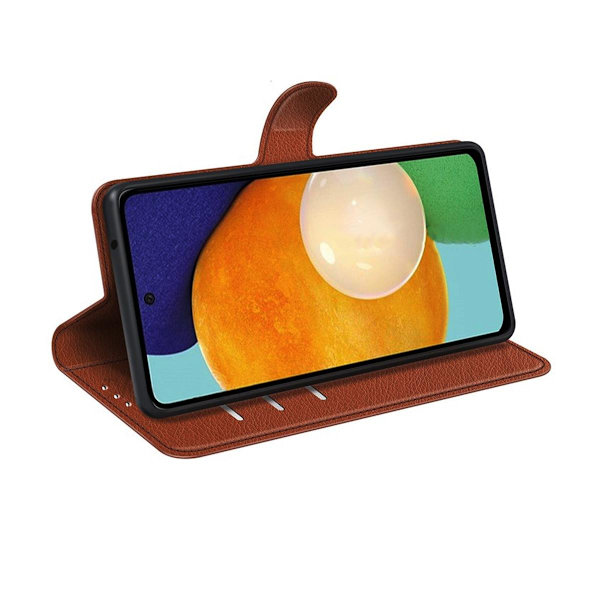 Samsung Galaxy A13 4G Plånboksfodral med Stativ - Brun Brun