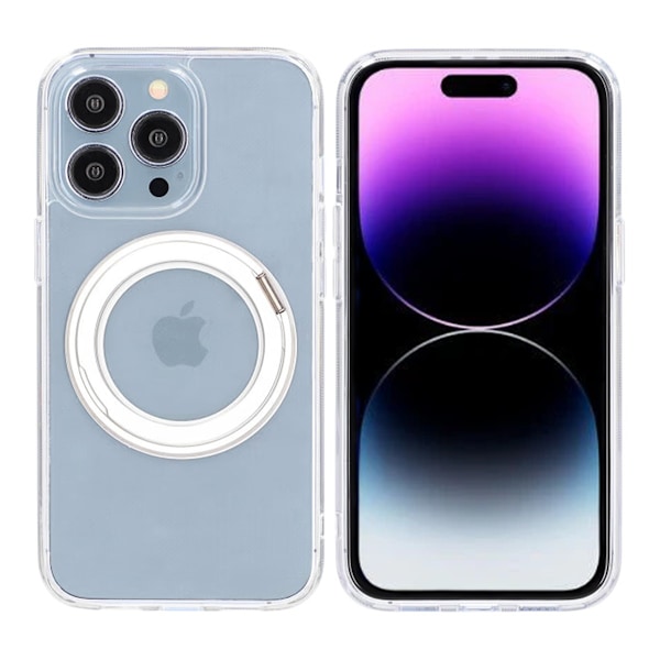 iPhone 14 Pro Max Mobilskal med Magsafe Stativ - Transparent Transparent