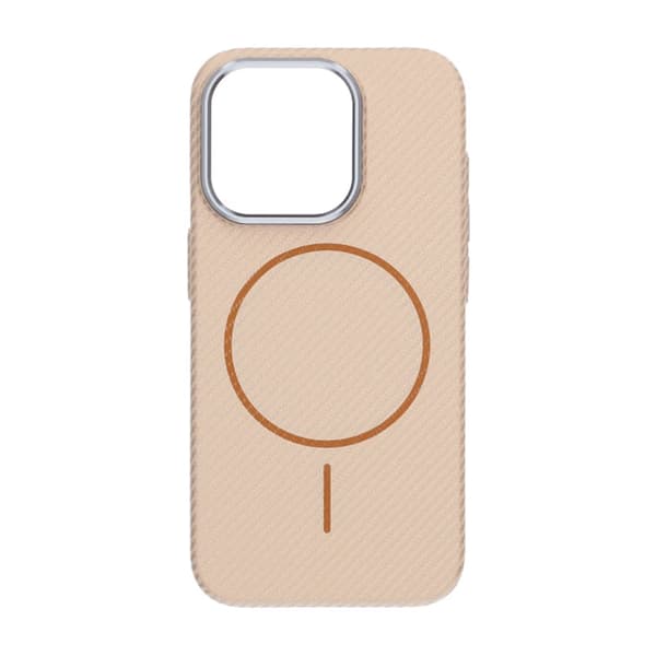 iPhone 15 Pro Max Mobilskal Carbonmönstrad - Guld Gold
