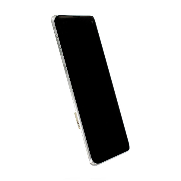Samsung Galaxy S10 Skärm med LCD Display Original - Vit Vit