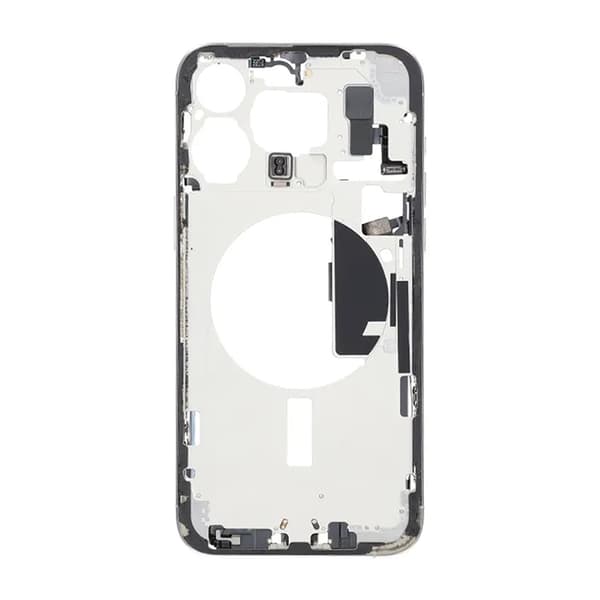 Mittenram med smådelar för iPhone 15 Pro Max - Vitt Titan OEM Vit