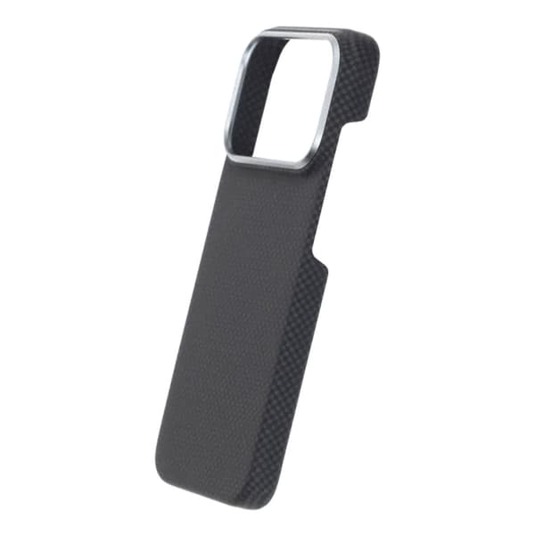 Kevlar Woven Magnetic Case - iPhone 17 Pro Black Plain Weave