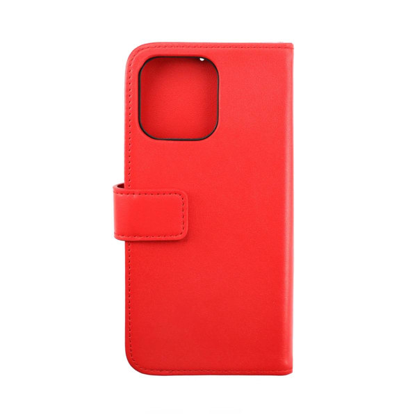 iPhone 14 Pro Plånboksfodral Läder Rvelon - Röd Red