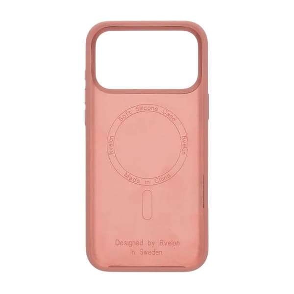 Rvelon Mobilskal Silikon MagSafe för iPhone 17 Pro Max - Mocka Rosa vaaleanpunainen