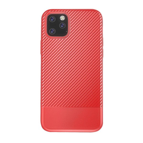 Mobilskal Kolfiberfilm iPhone 11 Pro Max - Röd Red