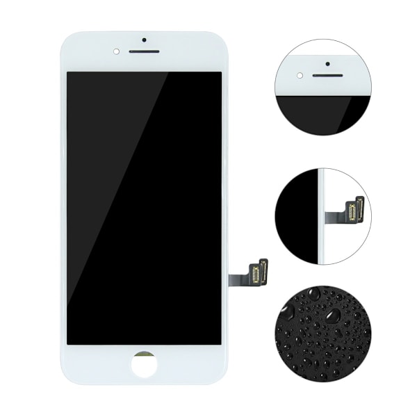 iPhone 8 LCD Skärm Refurbished - Vit White