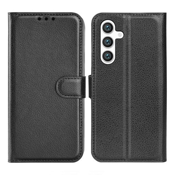 Samsung Galaxy S24 Plus Plånboksfodral med Stativ - Svart Svart