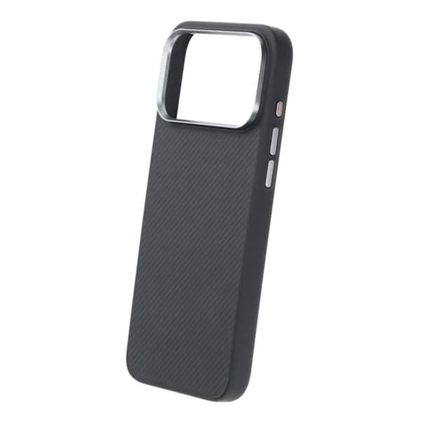 Kevlar Magsafe-kuori TPU:lla iPhone 17 Pro Maxille - Musta musta