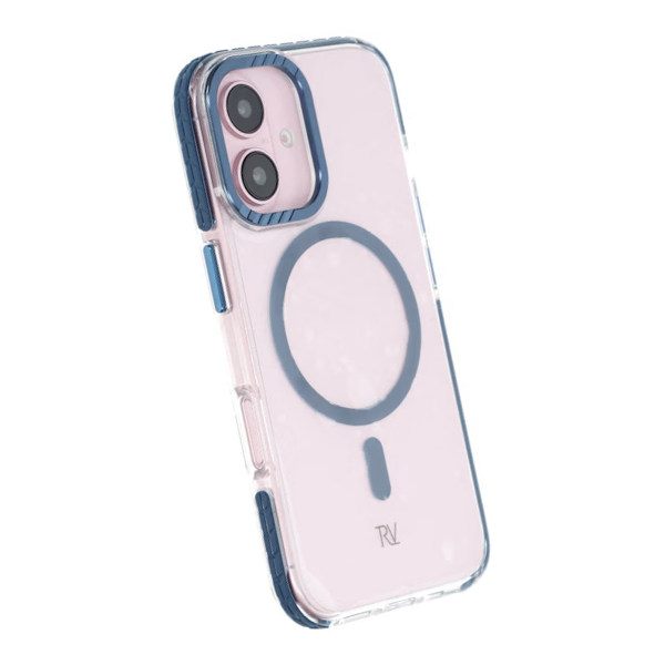 iPhone 16 Rvelon Mobilskal Magnet Förstärkt - Blå Blå