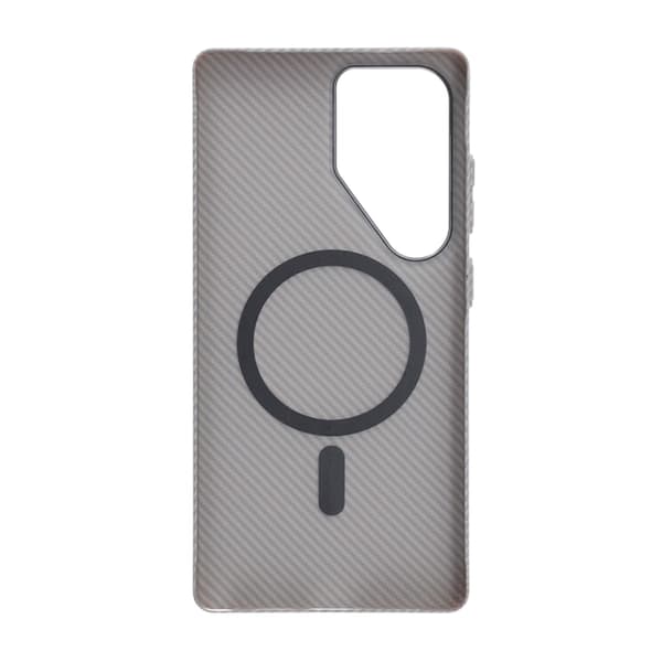 Samsung Galaxy S25 Ultra Mobilskal Carbonmönstrad - Grå Grey