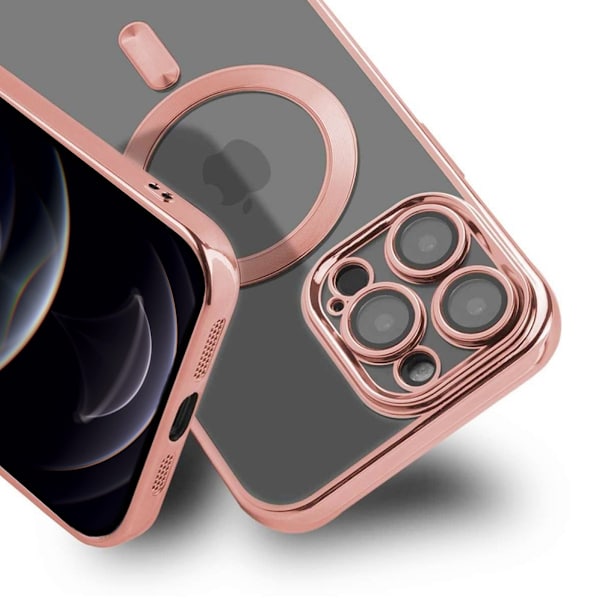 Luxury Mobilskal med Magsafe iPhone 12 Pro - Rosa Rosa