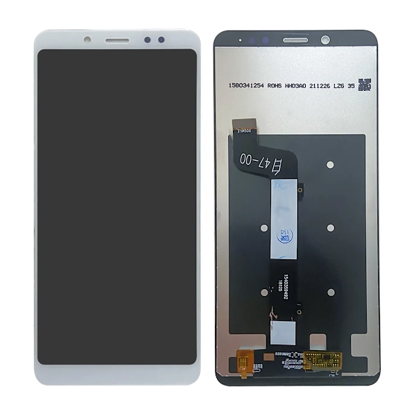 Xiaomi Redmi Note 5 Skärm med LCD Display - Vit Vit