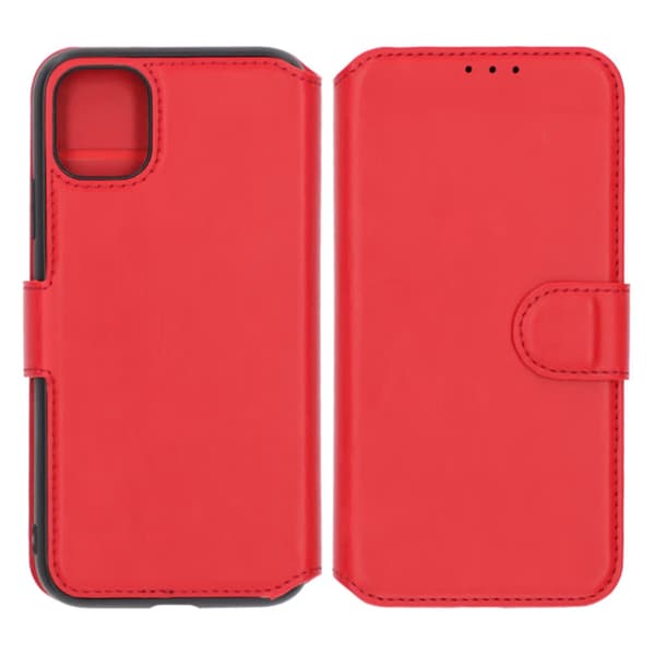 iPhone 11 Plånboksfodral Extra Kortfack Rvelon - Röd Röd