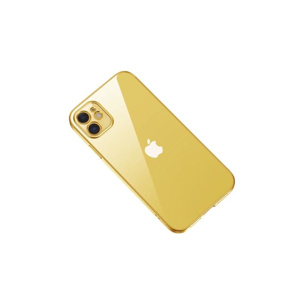 iPhone 12 Mini Mobilskal med Kameraskydd - Guld/transparent Gold