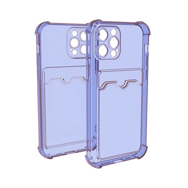 iPhone 12 Pro Max Stöttåligt Skal med Korthållare - Lila Purple