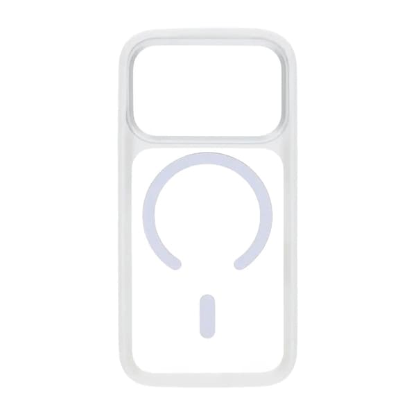 Magnetiskt Spegelskal med Kamerastöd för iPhone 17 Pro Max - Vit vit