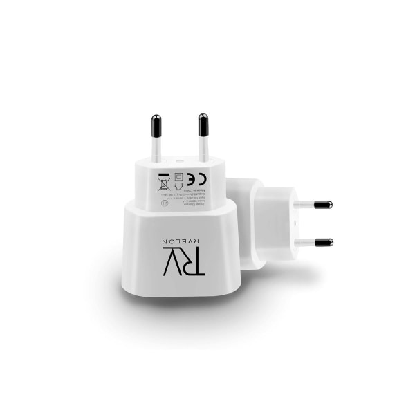 Rvelon Laddare USB-A 10.5W Vit