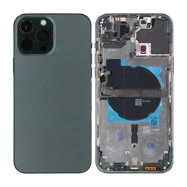 iPhone 13 Pro Max Baksida med Komplett Ram OEM - Grön Grön