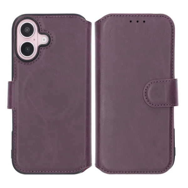 iPhone 16 Plånboksfodral Rvelon - Lila Purple