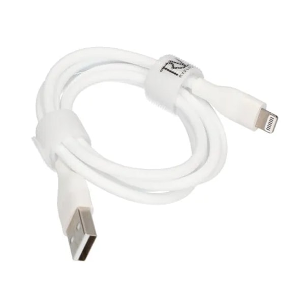 USB A till Lightning MFi Kabel Rvelon - 1 Meter Vit Vit