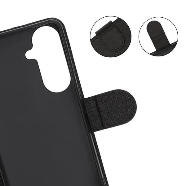 Plånboksfodral med Stativ för Samsung Galaxy S26 Plus - Svart musta
