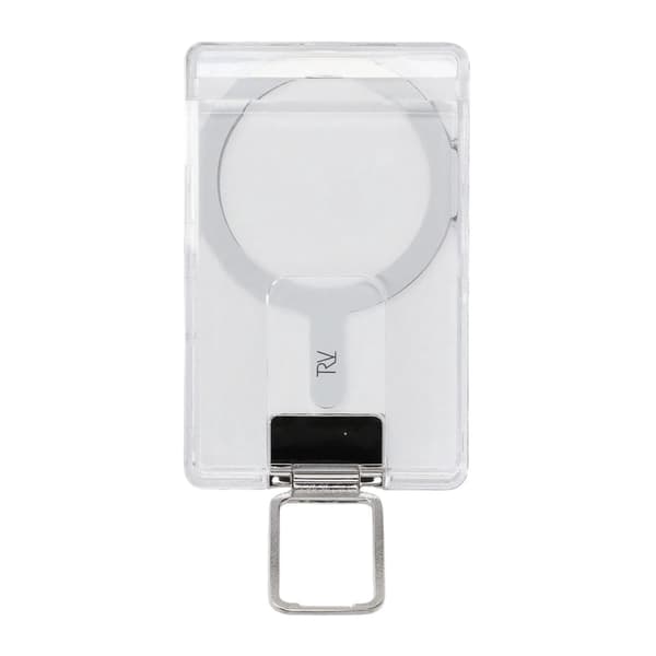 Rvelon MagSafe -korttipidike metallijalustalla - Läpinäkyvä