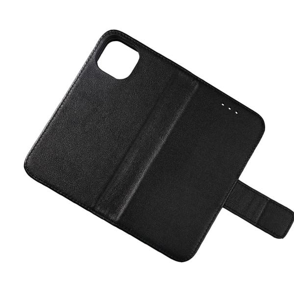 iPhone 13 Mini Plånboksfodral Läder Rvelon - Svart Black