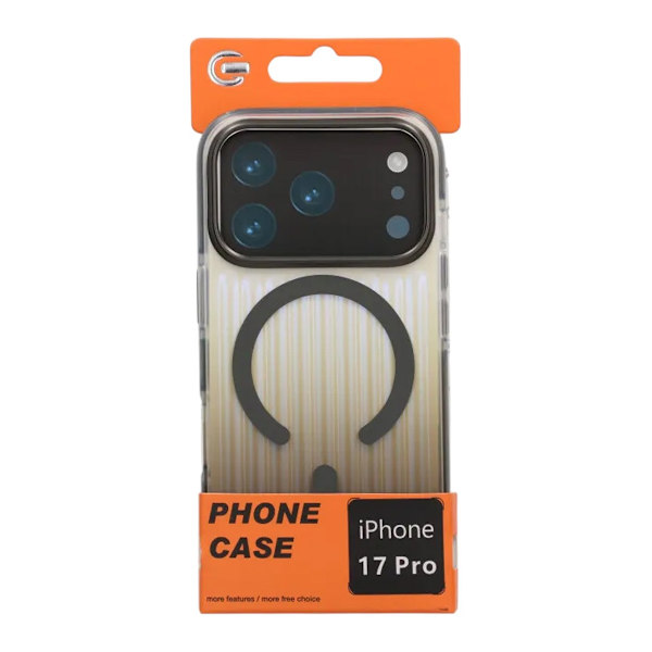 Mobilskal Korrugerad MagSafe för iPhone 17 Pro - Grå Grey