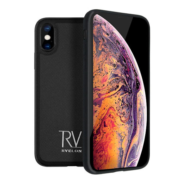 iPhone XS Max Plånboksfodral Magnet Rvelon - Svart Svart