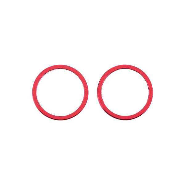 iPhone 12 Mini Linsskydd med Metallram - Röd (2-pack) Red
