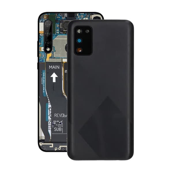 Samsung Galaxy A02s Baksida Glas - Svart Black