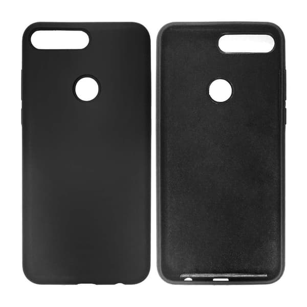 Silikonskal Huawei Y7 2018 - Svart Black