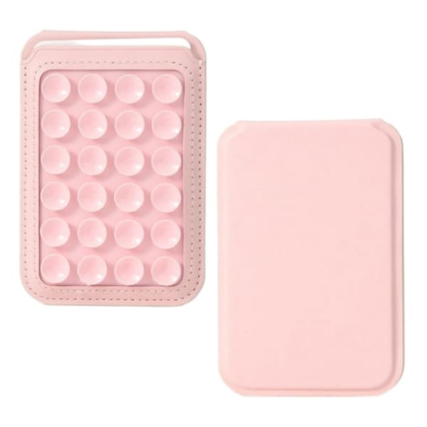 MagSafe Korthållare med Sugproppar och Stativ - Rosa