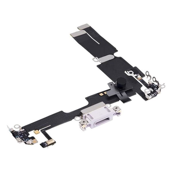iPhone 14 Plus Laddkontakt med Flexkabel Original - Lila Purple