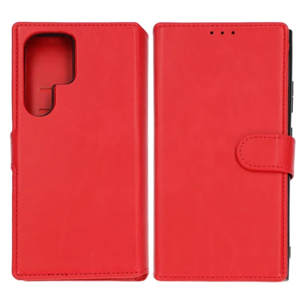 Samsung Galaxy S24 Ultra Plånboksfodral Magnet Rvelon - Röd