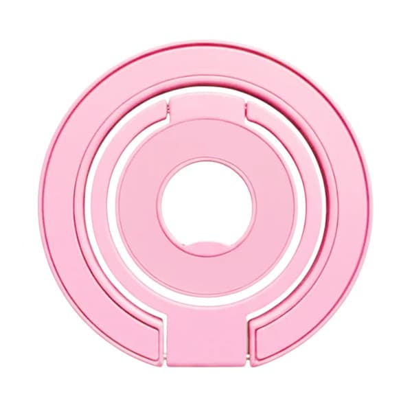 MagSafe Ringhållare med Dubbelt Stativ för Mobil - Ljusrosa rosa