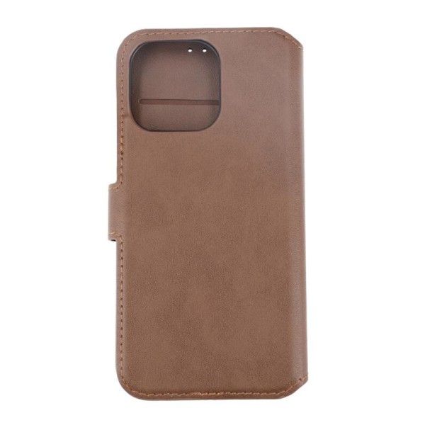 iPhone 15 Pro Max Plånboksfodral Läder Rvelon - Brun Brown