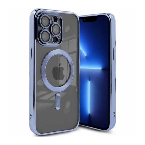 Luxury Mobilskal med Magsafe iPhone 13 Pro Max - Blå Blå