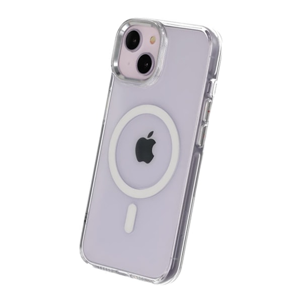 iPhone 14/13 Mobilskal TPU med Magnet Rvelon - Transparent