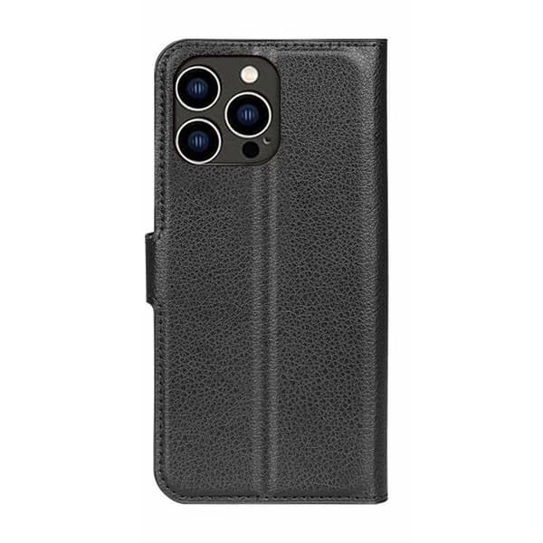 iPhone 15 Pro Max Plånboksfodral med stativ - Svart Svart