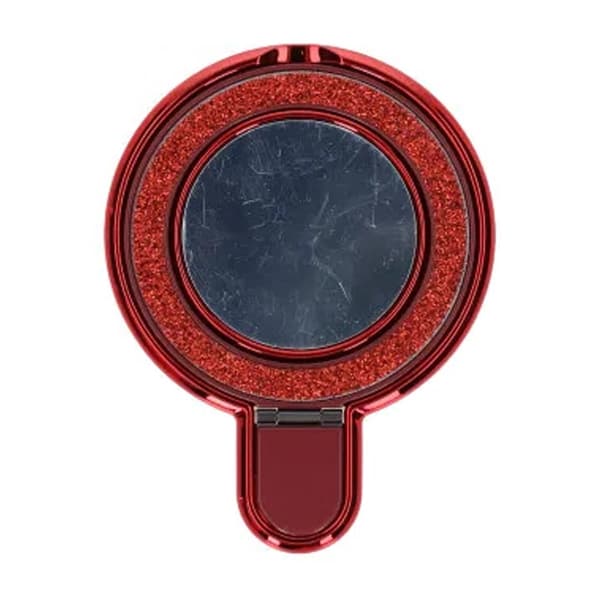 Ringhållare med Stativ för Mobil - Glittrande röd röd