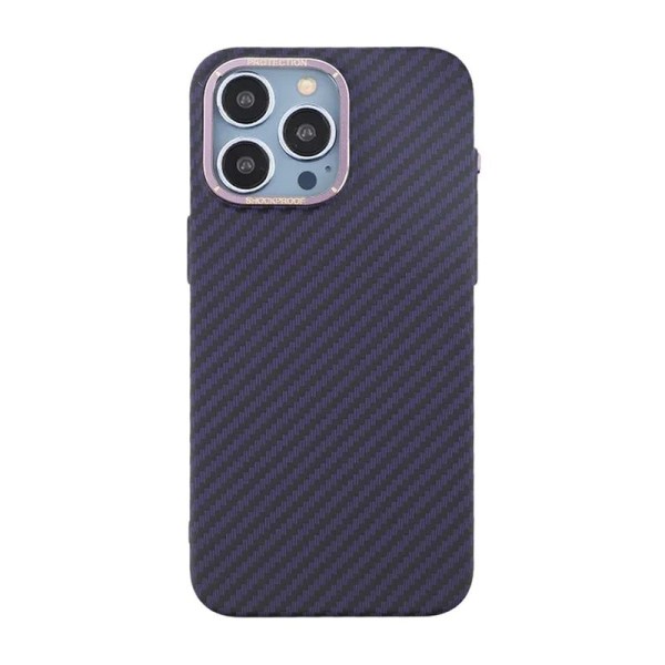 iPhone 15 Pro Mobilskal i Kolfiber - Lila Purple