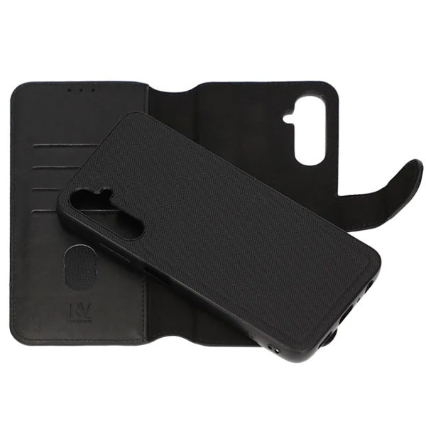 Samsung Galaxy A35 Plånboksfodral Magnet Rvelon - Svart Svart