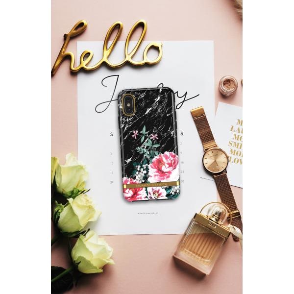 Richmond & Finch Skal iPhone Black Marble Floral - X/XS Case Black