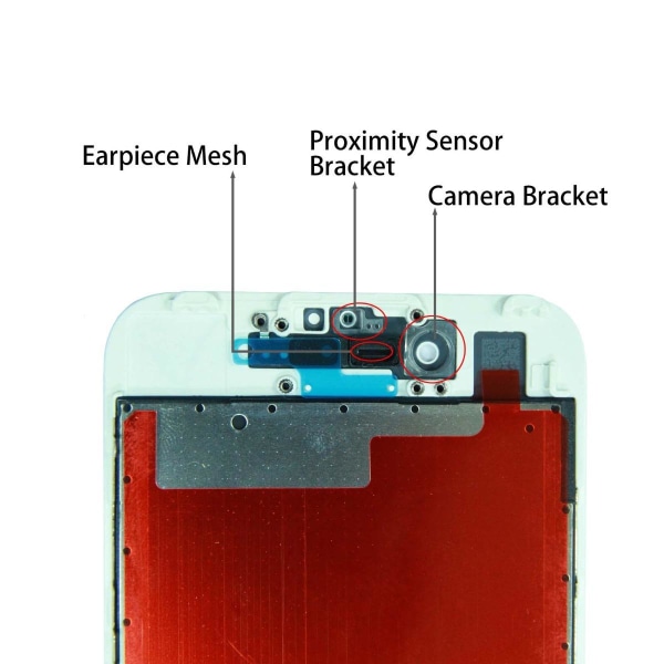 iPhone 7 LCD Skärm In-Cell  - Vit Vit
