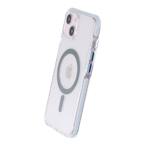 iPhone 13/14 Mobilskal Magnet Dubbelskydd - Blå Blå