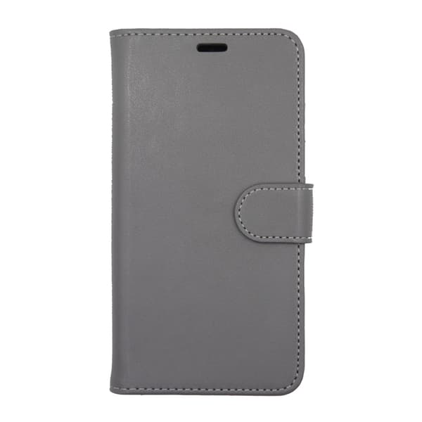iPhone X/XS Plånboksfodral Magnet Läder med Stativ - Grå Brown