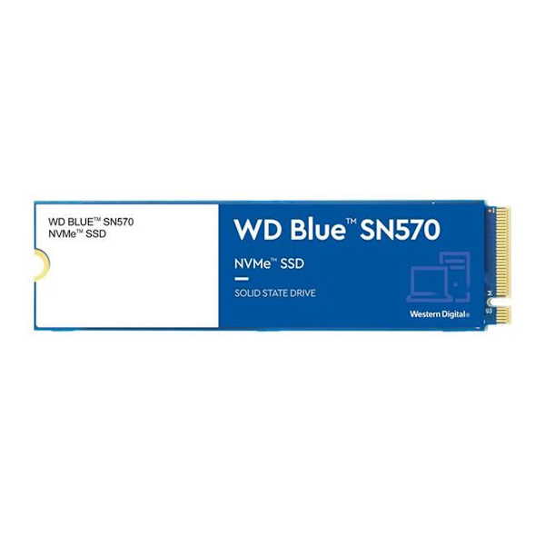 Western Digital SSD Blue SN570 500GB M.2 NVMe 3500MB/s PCIe Gen 3 Blå Blå