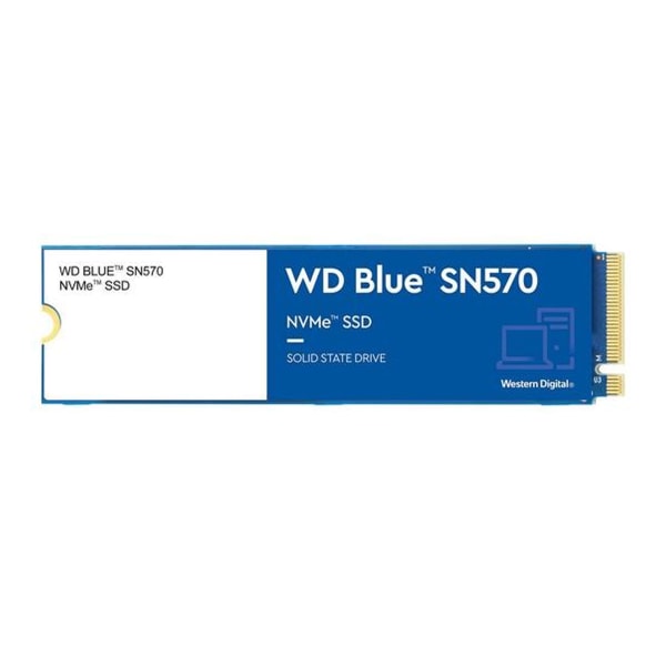 Western Digital SSD Blue SN570 500GB M.2 NVMe 3500MB/s PCIe Gen Blå